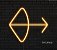 Sargitário (Signo) - Luminária em Neon de LED (A=19cm x L=22cm) - Imagem 1