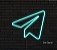 Telegram - Luminária em Neon de LED (A=21cm x L=25cm) - Imagem 1