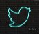 Twitter - Luminária em Neon de LED (A=27cm x L=30cm) - Imagem 1