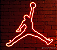 Air Jordan - Luminária em Neon de LED (A=57cm x L=57cm) - Imagem 1