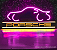 Porsche - Luminária em Neon de LED (A=20cm x L=50cm) - Fundo Preto / Letras Brancas - Imagem 8