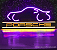 Porsche - Luminária em Neon de LED (A=20cm x L=50cm) - Fundo Preto / Letras Brancas - Imagem 9