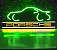 Porsche - Luminária em Neon de LED (A=20cm x L=50cm) - Fundo Preto / Letras Brancas - Imagem 10