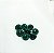 Strass redonto 10mm green turmalina c/10 - Imagem 1