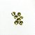 Strass redondo 10mm blond flare c/10 - Imagem 1
