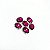 Oval engrampado 8x10 dark fuchsia c/6 - Imagem 1