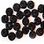 Chaton drusa preto 10mm c/25 - Imagem 1