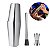 Kit Coqueteleira Boston Dosador Jigger e Socador Inox Barman - Imagem 1