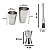 Kit Coqueteleira Boston Dosador Jigger e Socador Inox Barman - Imagem 6