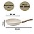 Frigideira Antiaderente Ceramica Indução Fundo Triplo 24 cm - Mármore - Imagem 5