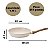 Frigideira Antiaderente Ceramica Indução Fundo Triplo 22 cm - Mármore - Imagem 5