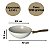 Panela Wok Com Tampa Ceramica Indução Antiaderente - Mármore - Imagem 5
