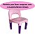 Cadeira Infantil Para Mesinha Criança - Rosa - Imagem 2