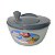 Seca Salada Centrifuga Secador Verduras Manual Grande 4 L - Cinza - Imagem 1