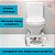 Banquinho Cocoras Sanitário Banheiro Apoio Pés Ergonômico Banco Fazer Cocô Com Porta Celular - Imagem 3