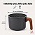 Leiteira Ceramica Indução 1,5 L Caneco Fervedor Antiaderente Caneca Fogão Gás - Imagem 5