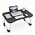 Mesa Dobrável Apoio Notebook Tablet Celular Home Office Cama Refeição Portátil Com Porta Copos - Imagem 1