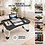 Mesa Dobrável Apoio Notebook Tablet Celular Home Office Cama Refeição Portátil Com Porta Copos - Imagem 2
