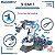 Brinquedo Educativo Montar Kit Robótica 220 peças Experimento Científico STEAM Braço Robótico Hidraulico Infantil e Adulto 3 em 1 - Imagem 3