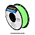 Filamento PLA Hyper Speed - Masterprint Fosforescente Natural/Verde 1kg - 1.75mm - Imagem 1