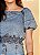 BLUSA JEANS C/ RECORTES E LASTEX - 26822 - Imagem 5
