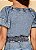 BLUSA JEANS C/ RECORTES E LASTEX - 26822 - Imagem 6