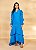 VESTIDO LONGO PLANO AZUL COM BABADOS 26898 - Imagem 1