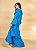 VESTIDO LONGO PLANO AZUL COM BABADOS 26898 - Imagem 2