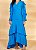 VESTIDO LONGO PLANO AZUL COM BABADOS 26898 - Imagem 6