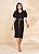 VESTIDO TUBINHO ALFAIATARIA PRETO C/ ZIPER 110CM 26934 - Imagem 1