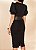 VESTIDO TUBINHO ALFAIATARIA PRETO C/ ZIPER 110CM 26934 - Imagem 4