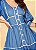 VESTIDO JEANS C/ VIÉS BRANCO E BABADOS 105CM 26954 - Imagem 3