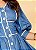 VESTIDO JEANS C/ VIÉS BRANCO E BABADOS 105CM 26954 - Imagem 5