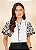 26995 CAMISA TRICOLINE MC C/ LEISE E MANGA BABADO - Imagem 1