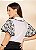 26995 CAMISA TRICOLINE MC C/ LEISE E MANGA BABADO - Imagem 2
