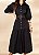 26600 VESTIDO TRICOLINE PRETO C/ BOTÕES 130CM - Imagem 5