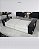 Puff Flexform c/ 2 capas, laterais em couro preto / italiana B&B - Imagem 3