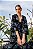 Kimono Julie Veludo Bordado Azul - Imagem 1