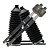 Par Barra Axial Chevrolet Tracker Suzuki Vitara Grand Vitara Com Coifas - Imagem 1