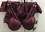Conjunto em Renda Glamour Fio com Persex- Bordô P - Imagem 5