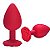 Plug Anal em silicone - Formato de Rosa - Tamanho M - 8,5x3,5 - Imagem 1