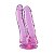 Prótese Dildo Duplo Realístico - Transparente - 17,3 x 3,5 cm - Imagem 3