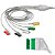 Cabo de ECG  5 Vias C/ Terminal Garra - Compatível NIHON KOHDEN - Imagem 1