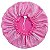 Touca De Banho De Cetim Luxo Ajustável Impermeável Antifrizz - Pink - Imagem 1
