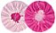 Touca Atoalhada Banho Microfibra Dupla Ajustável + Xuxinha - Rosa / Pink - Imagem 3