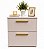 Mesa De Cabeceira Compacta Lateral Dubai Mdp 58x50x40 Cm - Imagem 2
