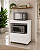 Balcão Angela Multiuso P/ Forno E Microondas Compacto Branco - Imagem 4