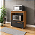 Balcão Angela Multiuso P/ Forno E Microondas Compacto Savana/Preto - Imagem 1
