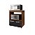 Balcão Angela Multiuso P/ Forno E Microondas Compacto Savana/Preto - Imagem 4