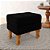 Puff Retro Baú Luiz Xv Capitonê Preto - Imagem 1